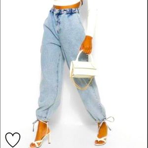 BOOHOO Tie Cuff Jogger Sz. 8 NWT